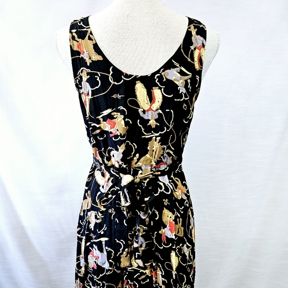 Vintage Desert West by Sherry Holt Southwestern Rodeo Print Maxi Dress X-small - Picture 8 of 10